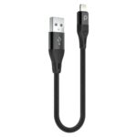 Aluminum Braided Lightning Cable 0.25M 2.4A