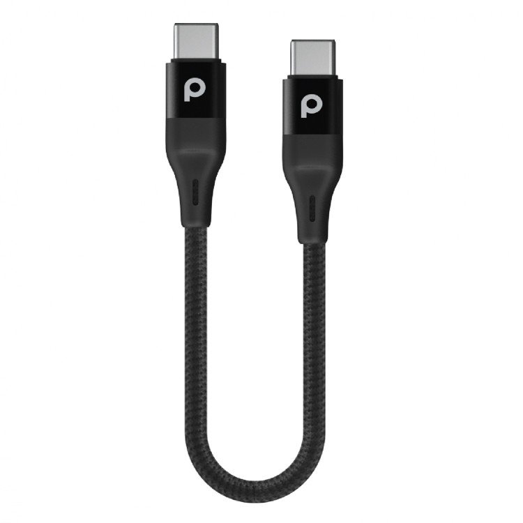 Braided Type C to Type C Cable 0.25M 60W (Aluminum) 1 Braided Type C to Type C Cable 0.25M 60W (Aluminum)