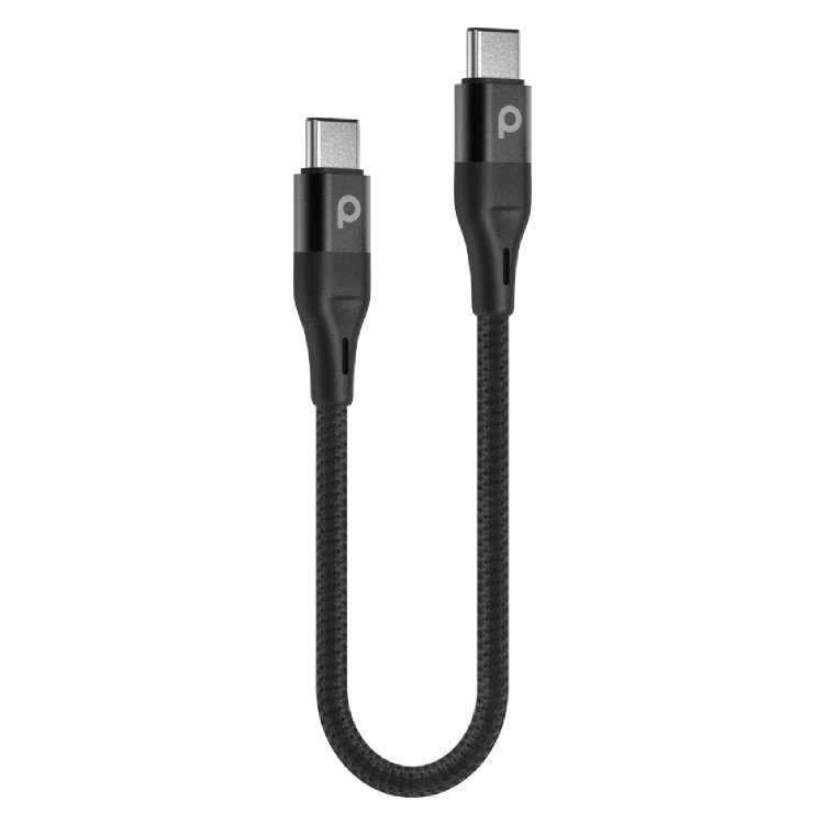 Braided Type C to Type C Cable 0.25M 60W (Aluminum) 3 Braided Type C to Type C Cable 0.25M 60W (Aluminum)