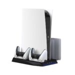 Cooling Pad And Charging HUB 3-Level Fan Speed Touch Control PS5 Holder
