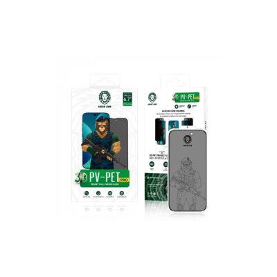 Green 3D PET Privacy Glass Screen Protector for iPhone 13 Pro Max/14 Plus