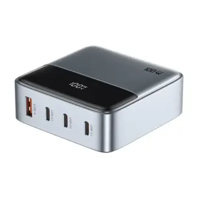 Green Lion 100W GaN Premium UK Plug Adapter