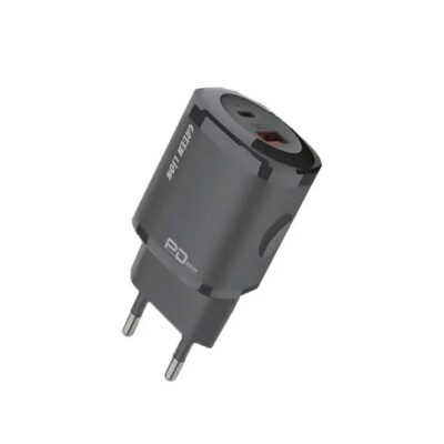 Green Lion 1USB QC18W Fast Charging Black/Orange EU