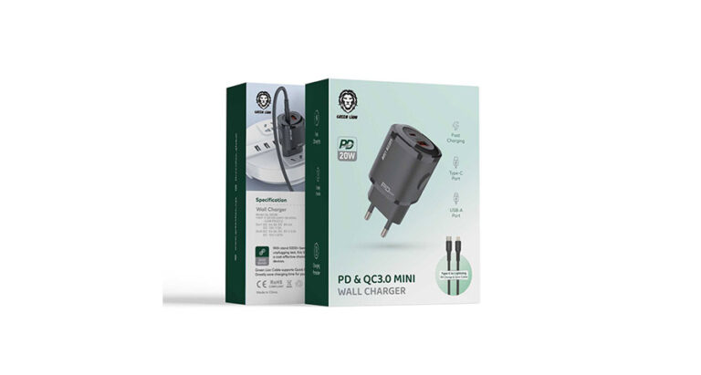 Green Lion 20W PD & QC Mini Dual Port Wall Charger