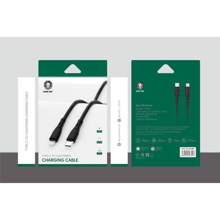 Green Lion 20W Type-C To Lightning Charging Cable (1.2m)