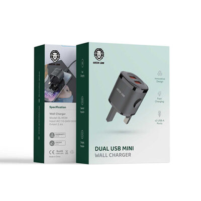 Green Lion 2USB 2.4A One port Black/Orange