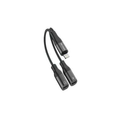 Green Lion 2 In 1 Audio & Charging Splitter Adapter
