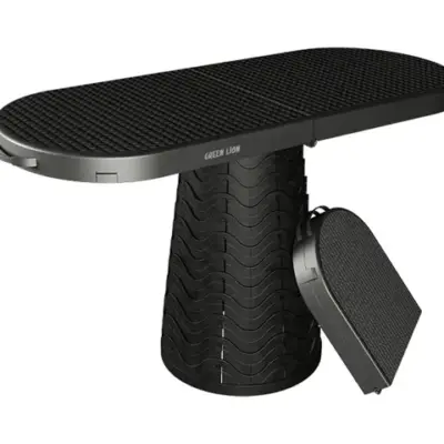 Green Lion 2-In-1 Foldable Table & Stool
