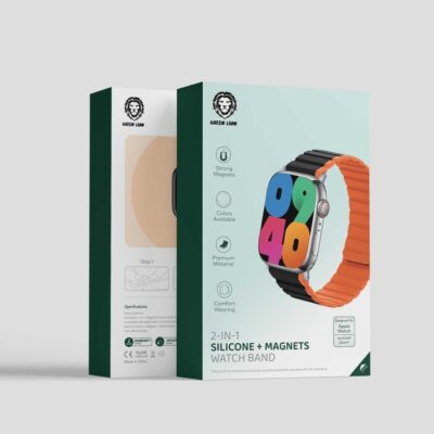 Green Lion 2-In-1 Silicone + Magnets Watch Band