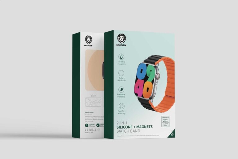 Green Lion 2-In-1 Silicone + Magnets Watch Band