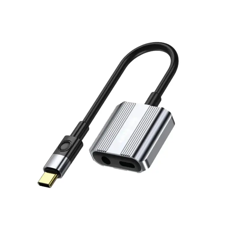 Green Lion 2 In 1 Splitter Adapter Type-C to AUX & Type-C