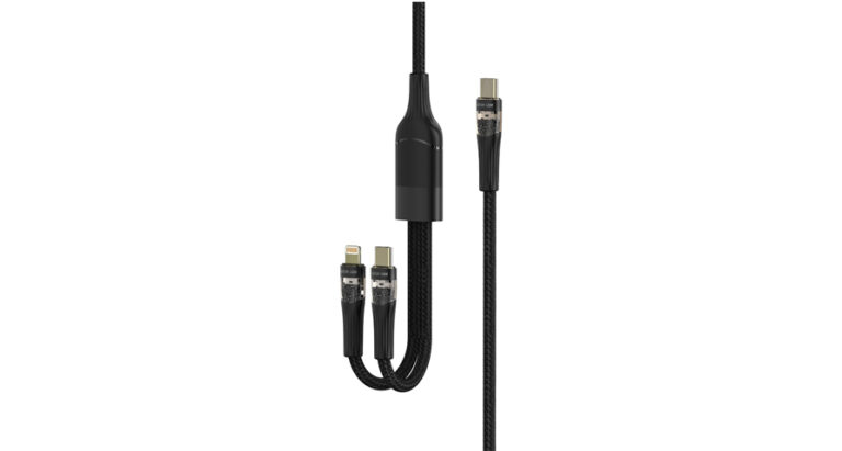 Green Lion 2 in1 Transparent Fast Charging Cable