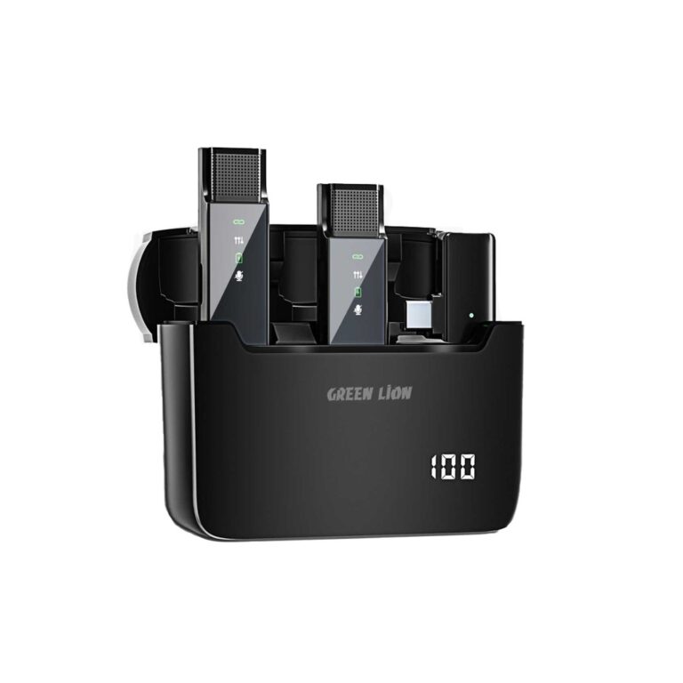Green Lion 2 in 1 Digital Display Microphone ( Type-C Connector )
