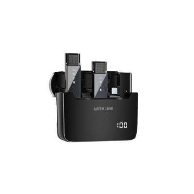 Green Lion 2 in 1 Digital Display Microphone ( Type-C Connector )
