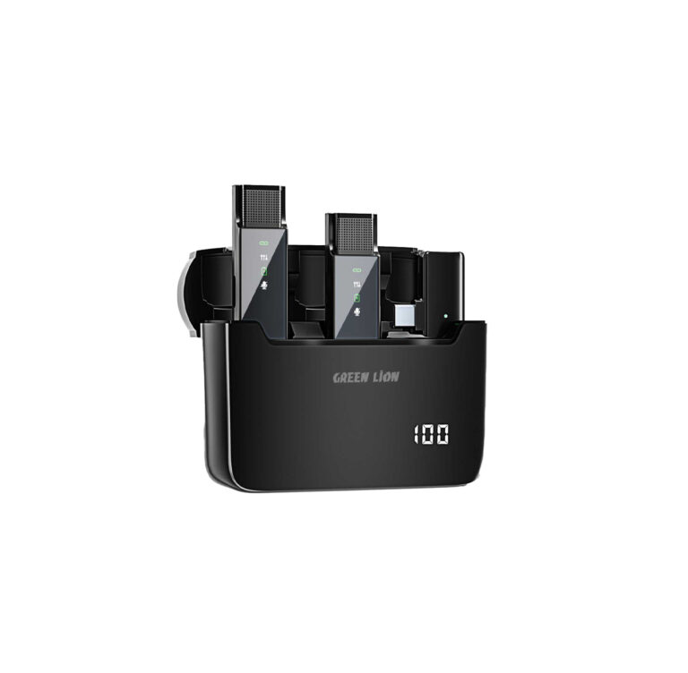 Green Lion 2 in 1 Digital Display Microphone ( Type-C Connector )