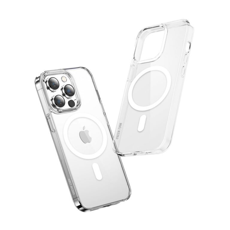Green Lion 360° Anti-Shock Creative Magnetic Case iPhone 14 - Clear
