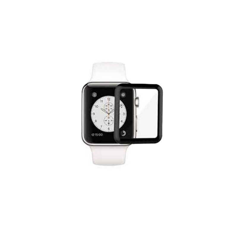 Green Lion 3D Full Glass Screen Protector For Apple Watch 3/4/5-Black Edge/Clear