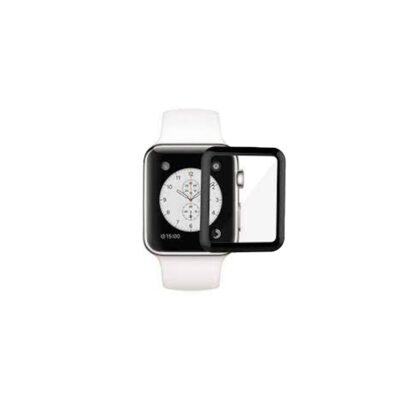 Green Lion 3D Full Glass Screen Protector For Apple Watch 3/4/5-Black Edge/Clear