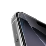 Green Lion 3D Silicone Plus High Definition Edge Glass for iPhone 17 Pro Max - Black Edge / Clear