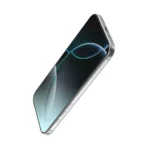 Green Lion 3D Silicone Plus High Definition Edge Glass for iPhone 17 Pro Max - Black Edge / Clear