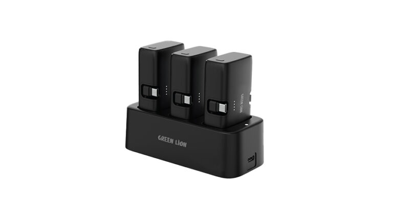Green Lion 3 In 1 Power Bank Station -Black
