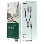 Green Lion 3-In-1 USB-A Cable with 2 USB-C & Lightning