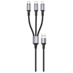Green Lion 3-In-1 USB-A Cable with 2 USB-C & Lightning