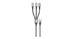 Green Lion 3-In-1 USB-A Cable with 2 USB-C & Lightning