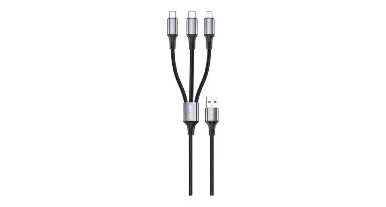 Green Lion 3-In-1 USB-A Cable with 2 USB-C & Lightning