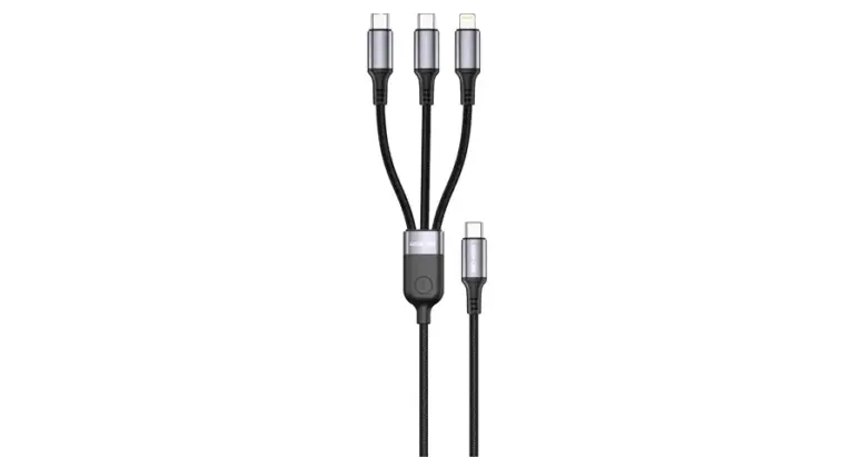 Green Lion 3-In-1 USB-C Cable with 2 USB-C & Lightning