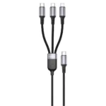 Green Lion 3-In-1 USB-C Cable with 2 USB-C & Lightning