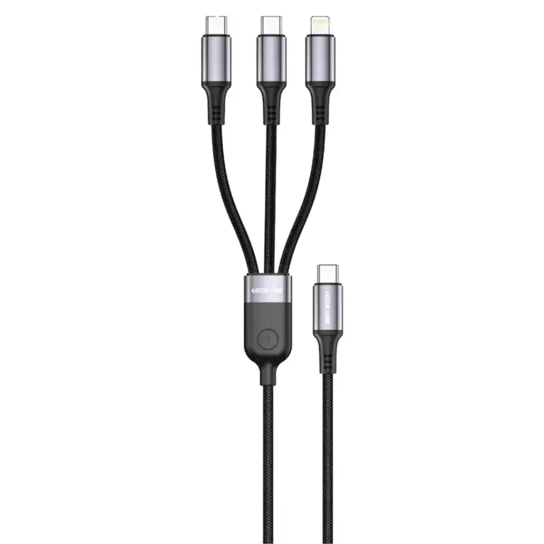 Green Lion 3-In-1 USB-C Cable with 2 USB-C & Lightning