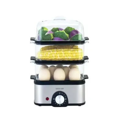 Green Lion 3-Tier Egg Cooker | Vegetable Steamer 500W