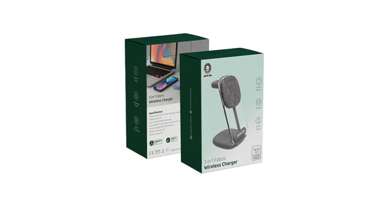 Green Lion 3 in 1 Fabric Wireless Charger 15W