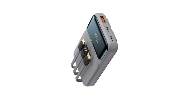 Green Lion 3 in 1 Integrated Power Bank PD 20W with Type-C / Lightning &USB-A Cable10000mAh