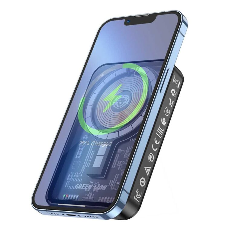 Green Lion 3 in 1 Transparent Magsafe Power Bank 5000mAh PD 20W