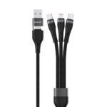 Green Lion 3 in 2 Braided Fast Charging Cable