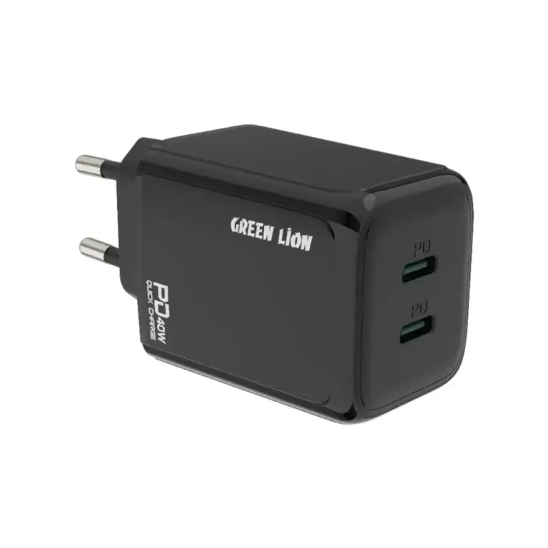 Green Lion 40W Dual PD Wall Charger With USB-C To Lightening Cable 1m EU
