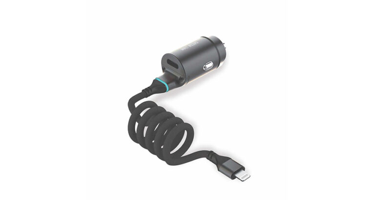 Green Lion 45W PD Car Charger , Type-C Port & Lightning Cable