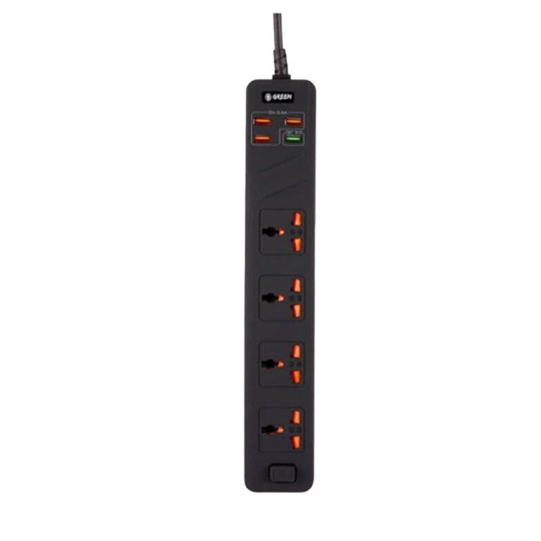 Green Lion 4 AC 4 USB 3.4A QC3.0 Multiport Smart Power Socket 3000W 3M