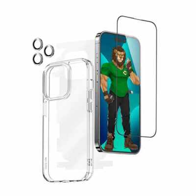 Green Lion 4 in 1 360° 9H Protection Pack for iPhone 14 Pro Max / Pro