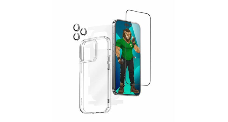 Green Lion 4 in 1 360° 9H Protection Pack for iPhone 14 Pro Max / Pro