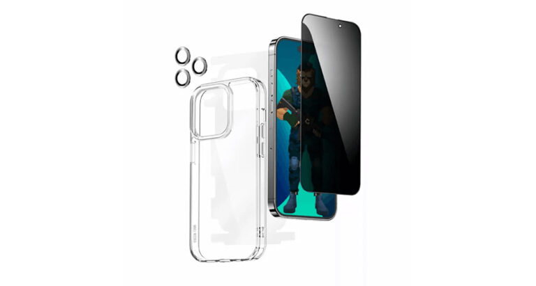 Green Lion 4 in 1 360° Privacy Protection Pack For iPhone 14 Pro / Pro Max