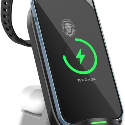 Green Lion 4 in 1 Fast Wireless Charger 15W w/ Type-C Port