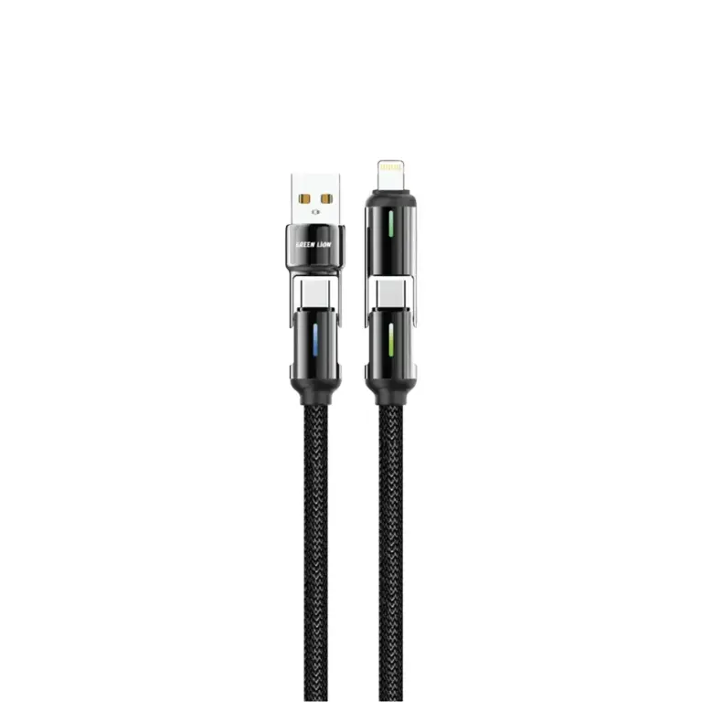 Green Lion 4 in 1 LED Braided Cable 60W