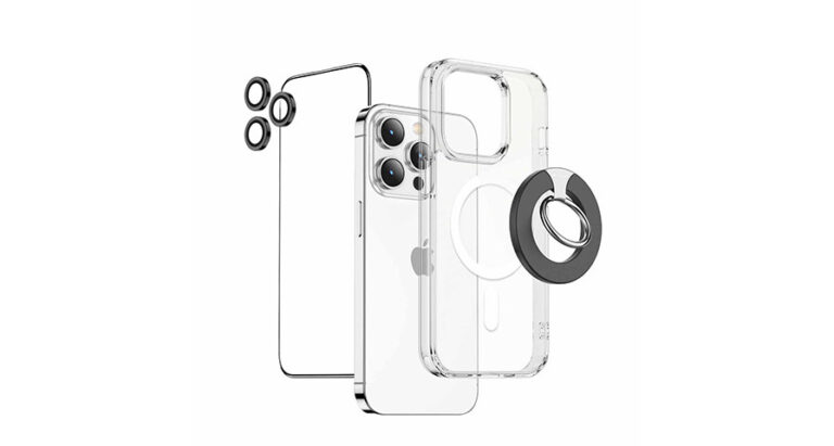 Green Lion 4 in 1 Protection Pack for iPhone15 Pro / iPhone Pro Max - Transparent