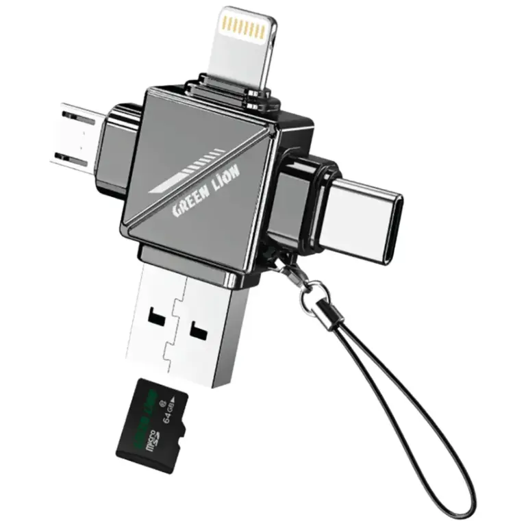 Green Lion 4 in 1 TF Card Reader