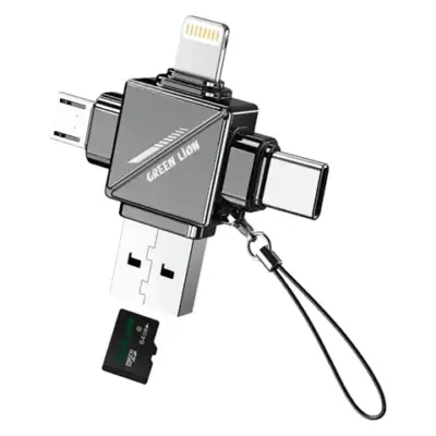 Green Lion 4 in 1 TF Card Reader