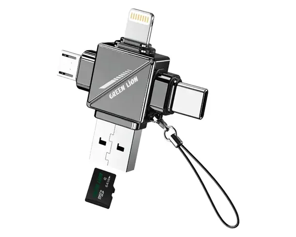 Green Lion 4 in 1 TF Card Reader