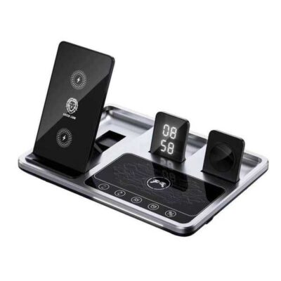 Green Lion 4 in 1 Wireless Charging Station Gray
